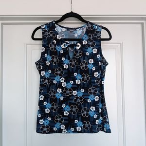 Tommy Hilfiger navy blue floral tank top